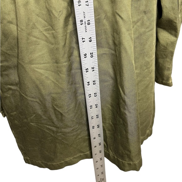 American Eagle Jacket Womens Size XS Green Military Lightweight Coat Hooded - Picture 12 of 12